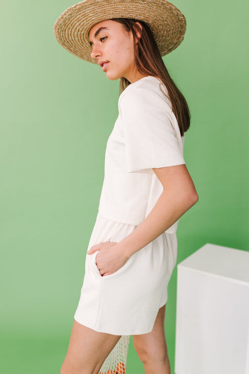 Weekend Girl Set// Cream